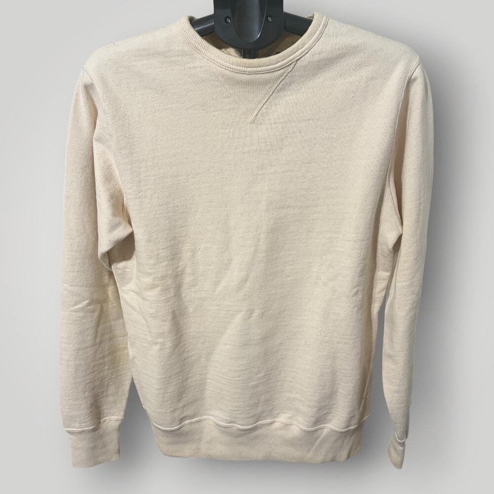 Samurai Co Double V Gusset Sweatshirt Natural Cotton Mens Size L Made In Japan